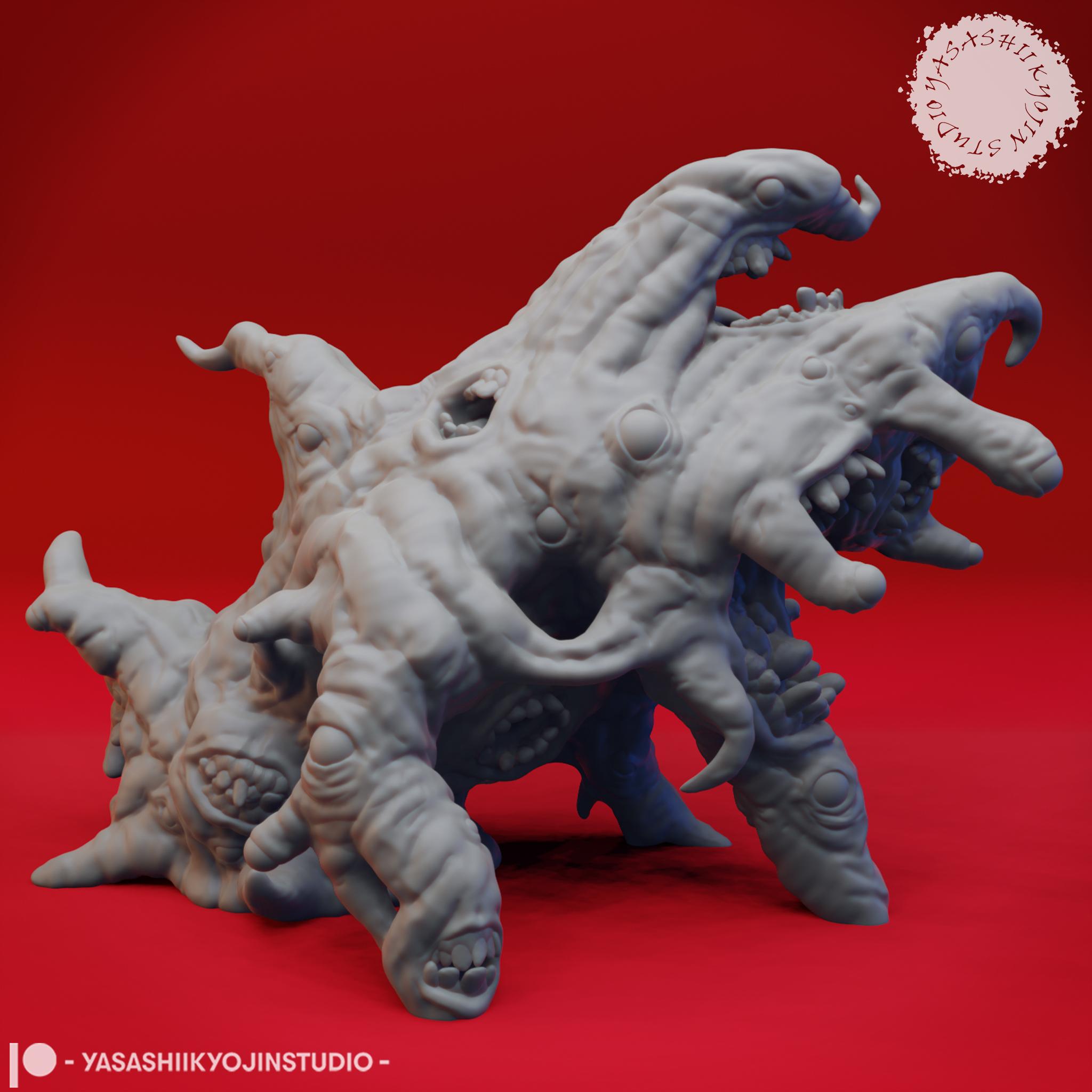 Gibbering Mouther - Tabletop Miniature (Pre-Supported) 3d model