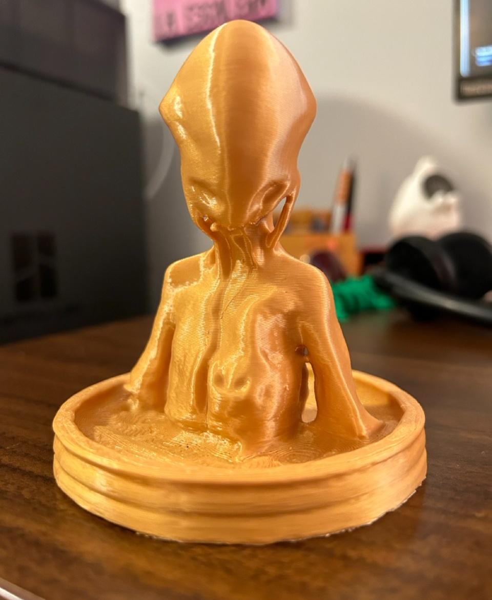 Alien Fertility Statue 2 - PLA w. Support - 3d model