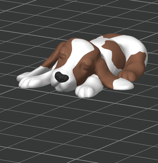 Flexi Basset Hound (No Supports) 3d model