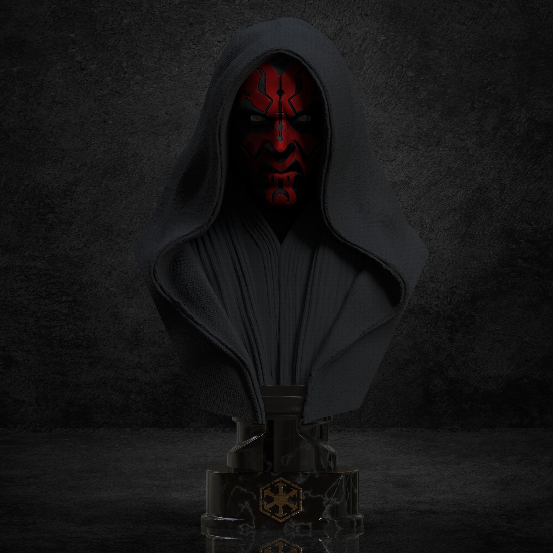 Hooded Darth Maul (Pre-Supported) 3d model