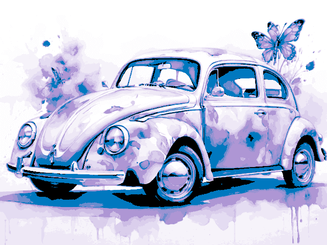 Artful Creation - Volkswagen Beetle or VW Bug - Car Collection Model 3d model