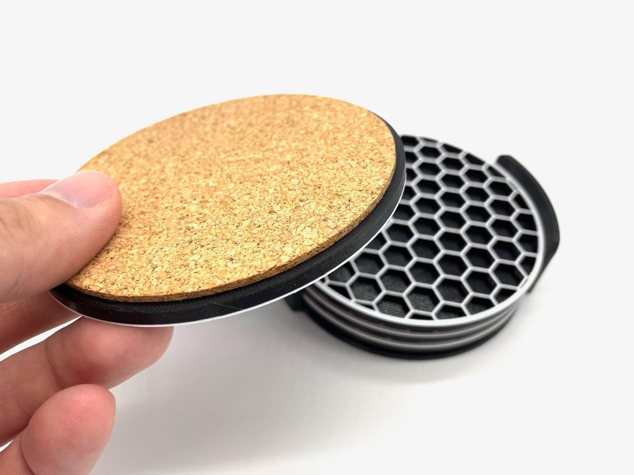 Hex Coasters 3d model