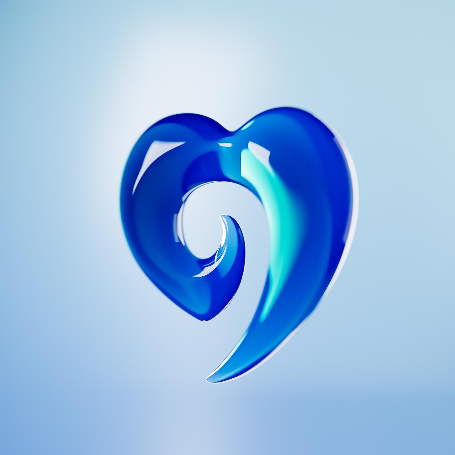 Heart-shaped pendant 3d model