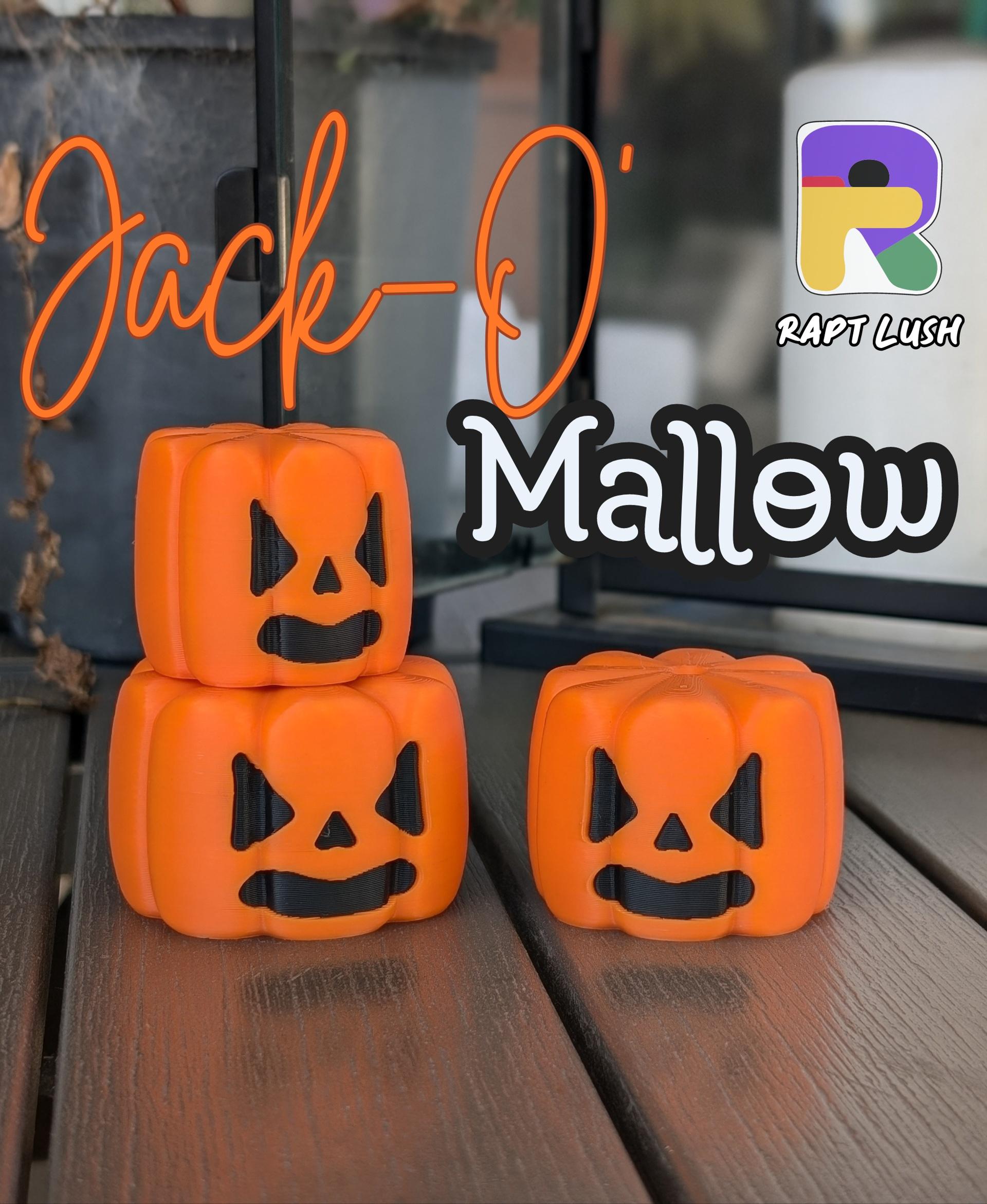 Jack-O' Mallow - Marshmallow Jack-o'-lantern 3d model