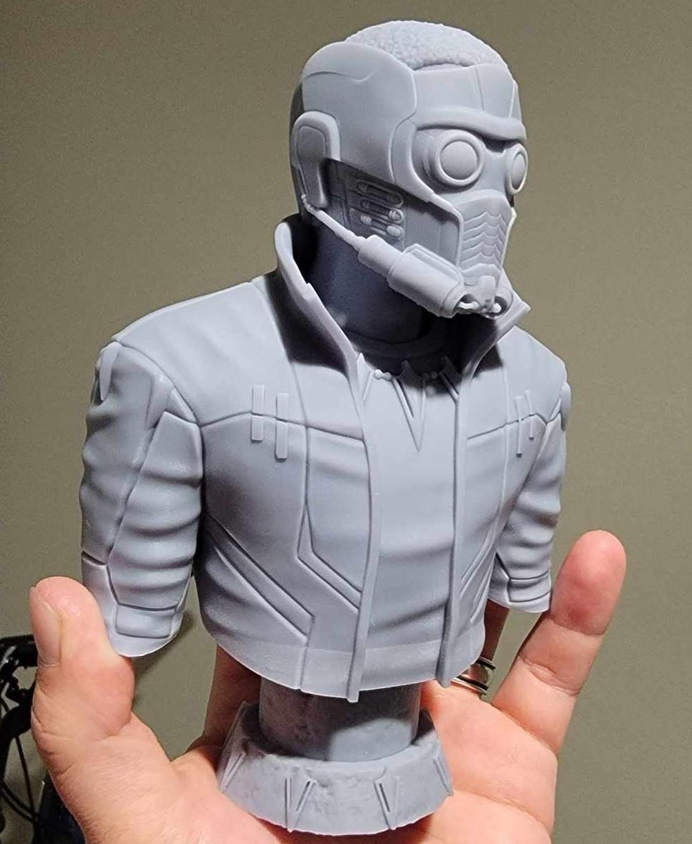 T'Challa Starlord (Pre-Supported) - Beautiful model, printed on an Elegoo Mars 2 Pro with Elegoo ABS like gray - 3d model