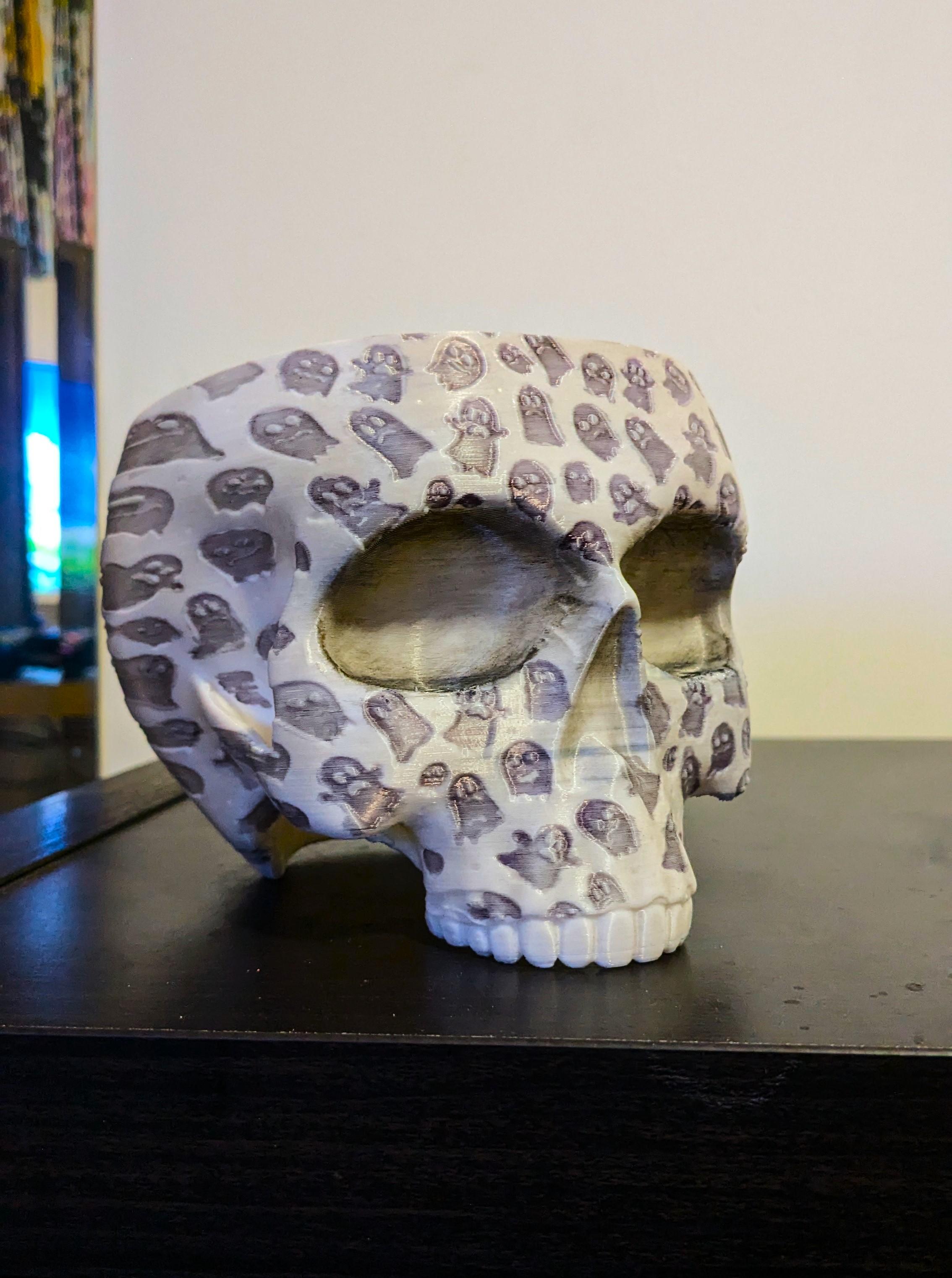 Ghosty Skull Planter-Bowl 3d model