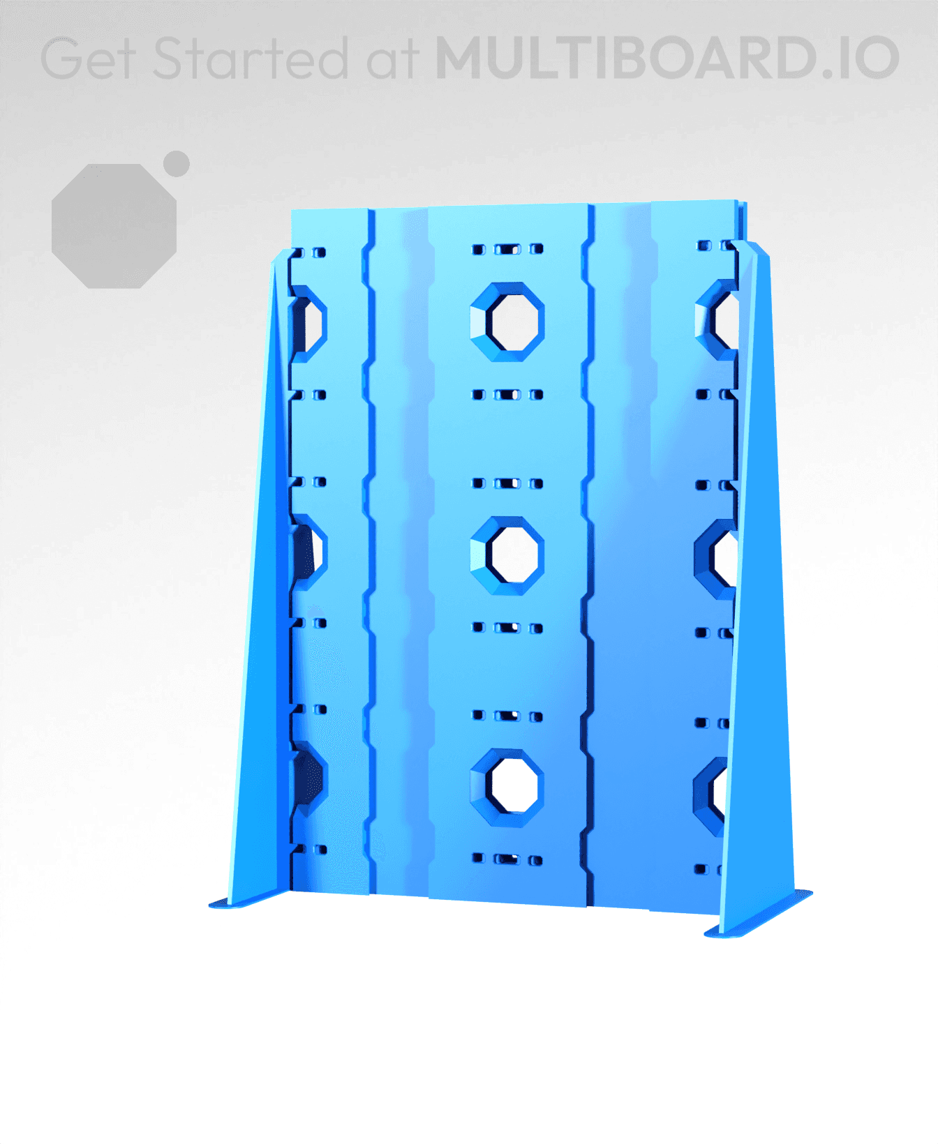 2x3 - 2x Stack - Single-Sided Multipoint Plate 3d model