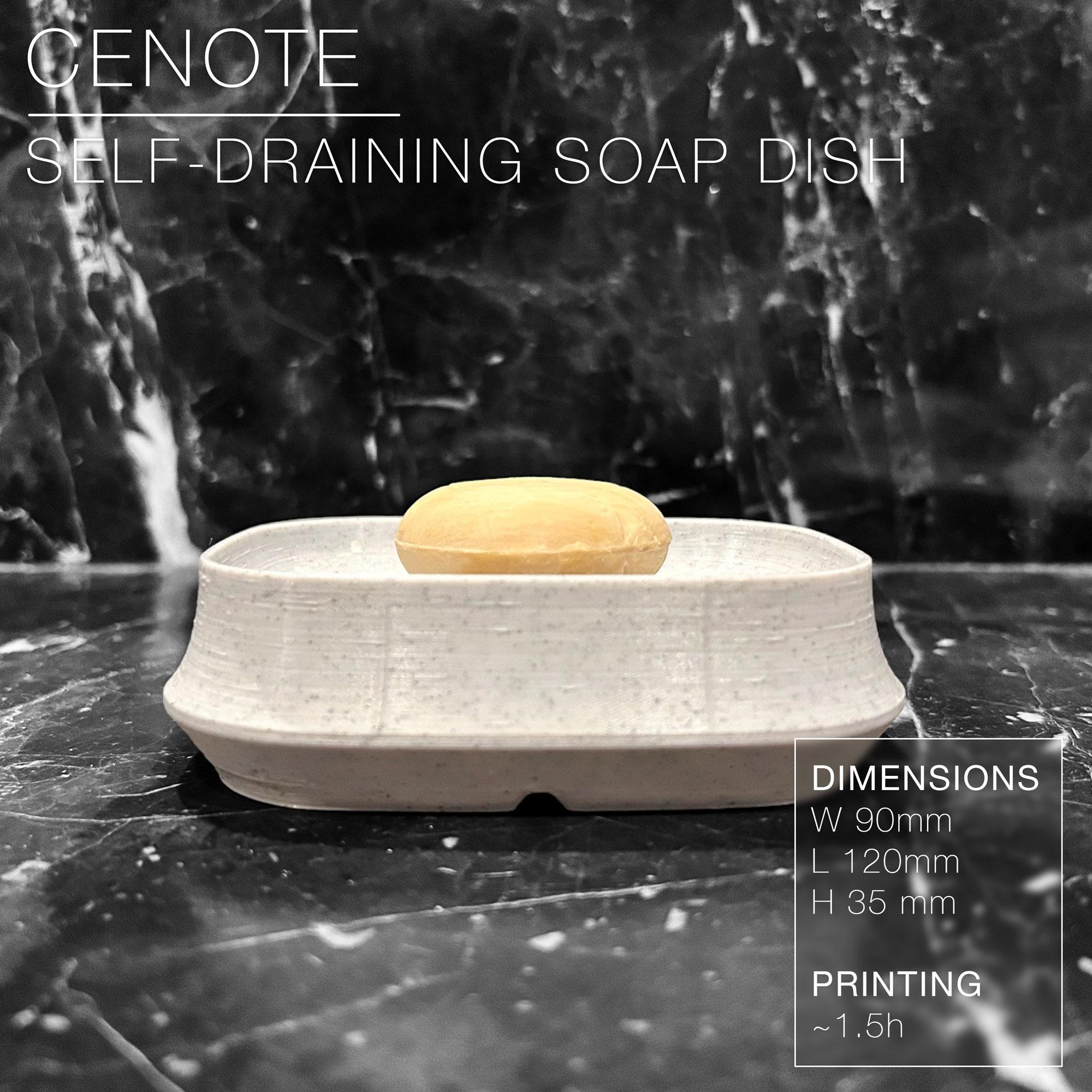 CENOTE | Self-Draining Soap Dish by CharlesRegaud 3d model