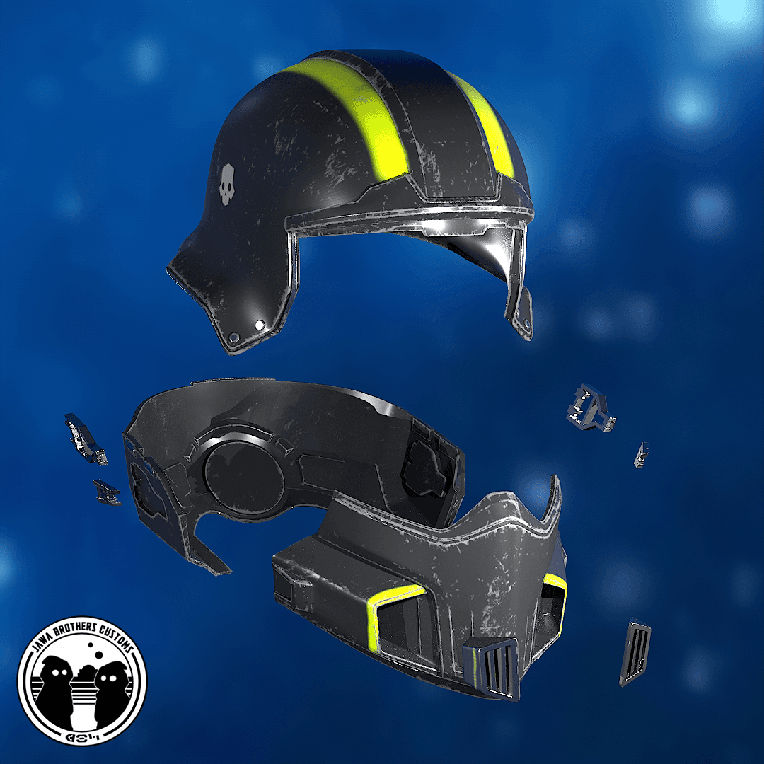 Helldivers 2 BO-1 Tactical Helmet 3d model