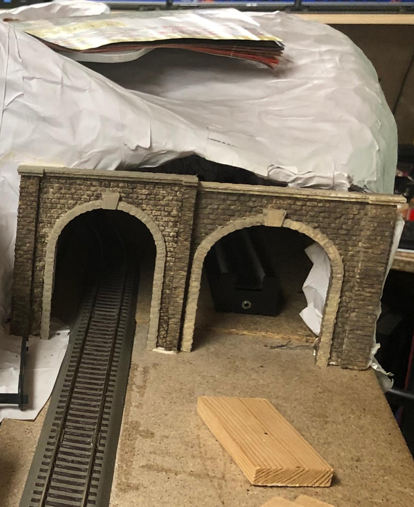 Entrées de Tunnels Ferroviaire + Routier (1:87) 3d model