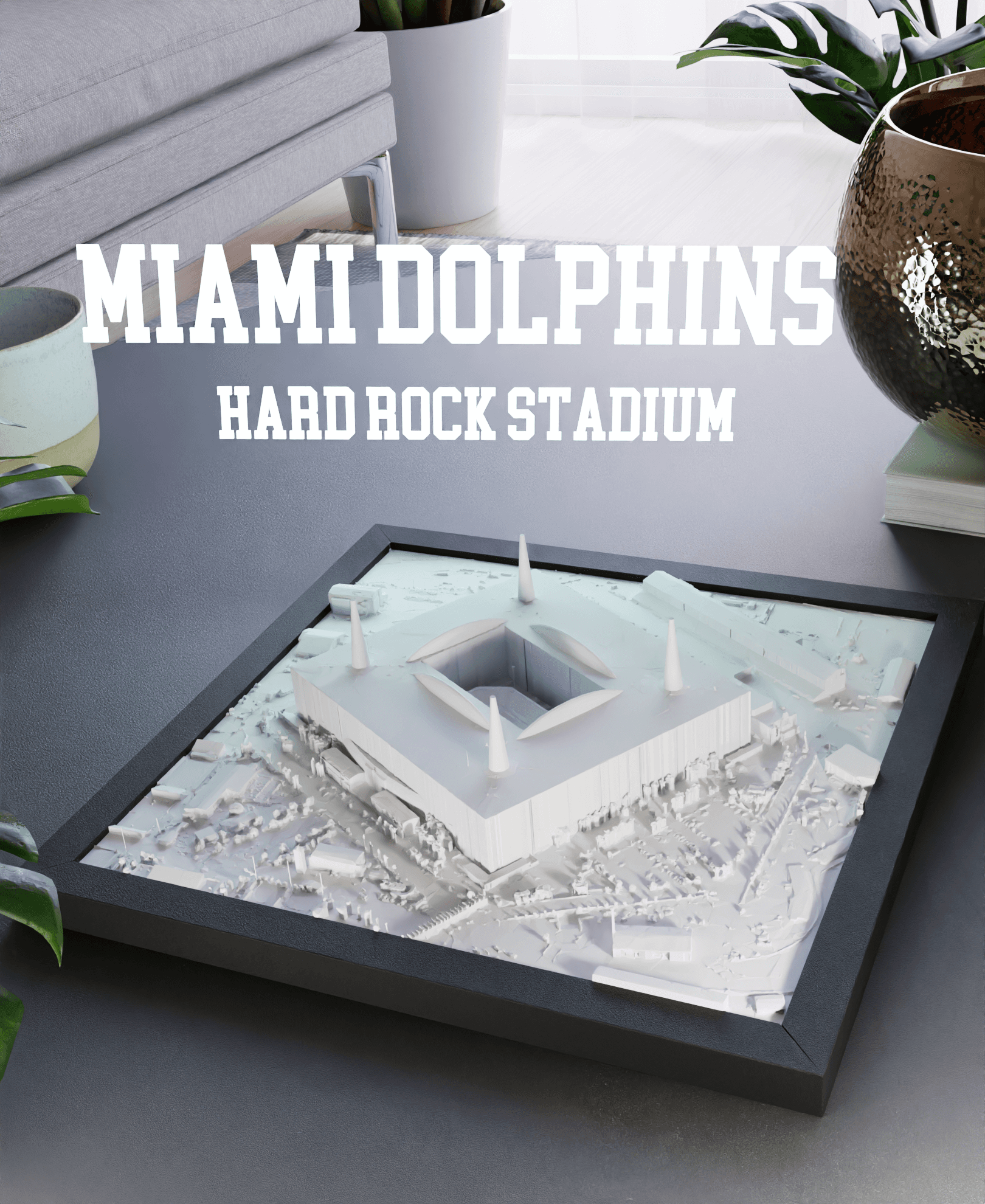 Miami Dolphins - Hard Rock Stadium 3d model