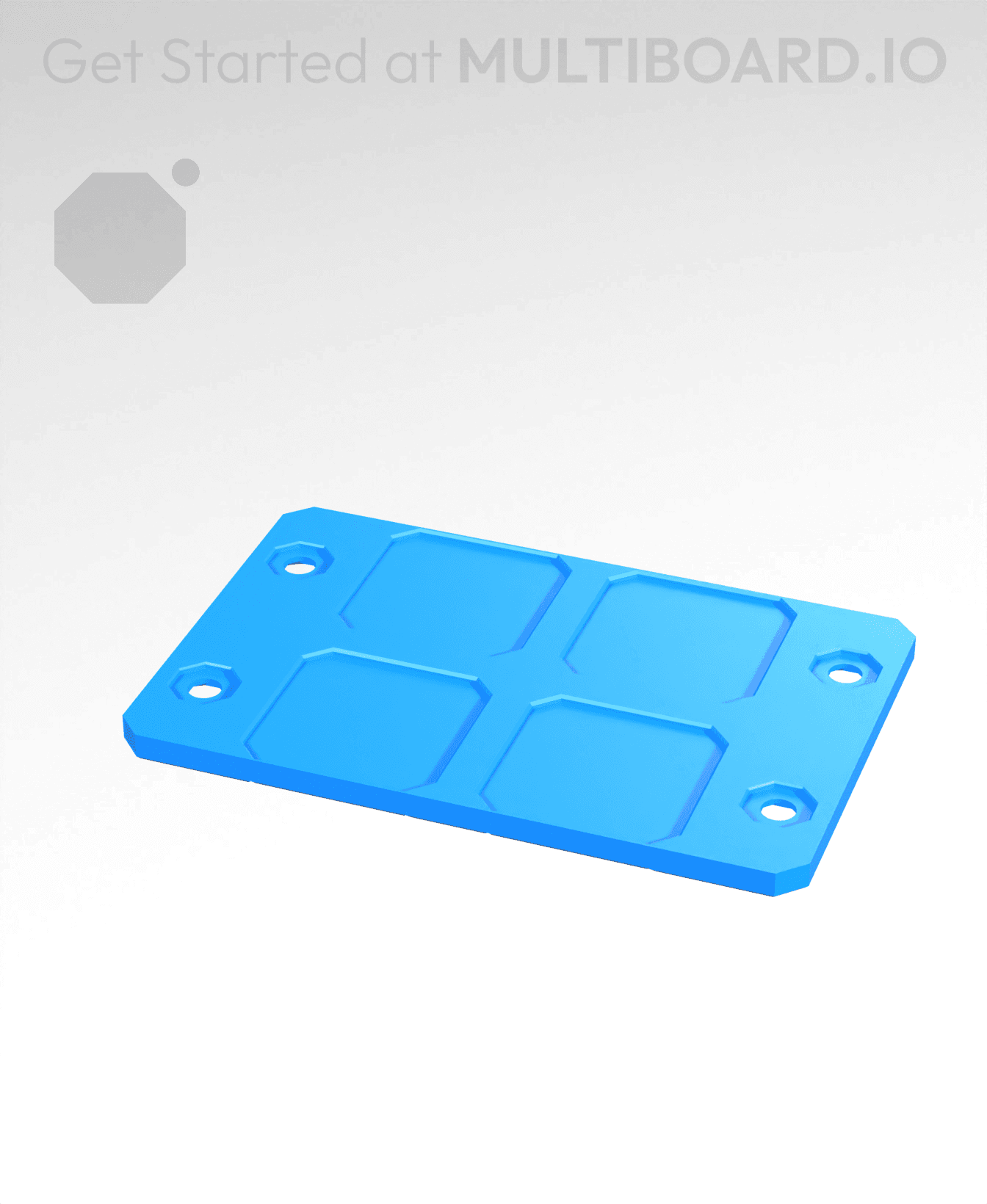 3x2 - Internal Grid - Stacking Plate 3d model