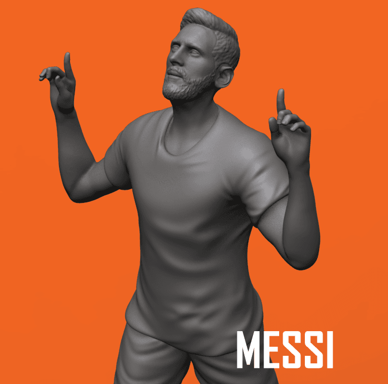 Messi 3D model 3d model