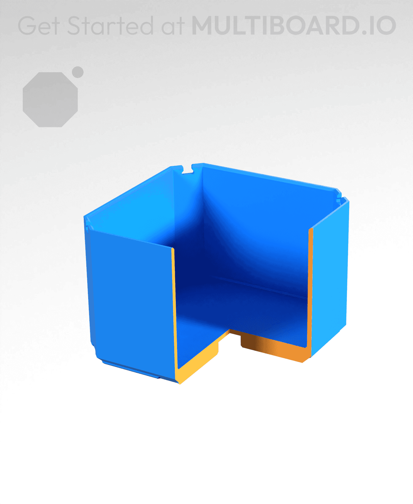 1x1x0.75 - Bin - Multibin Insert 3d model