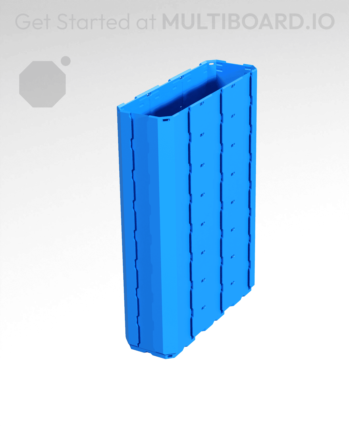 1x3x4 - Full Multipoint Rail - Multibin Shell 3d model