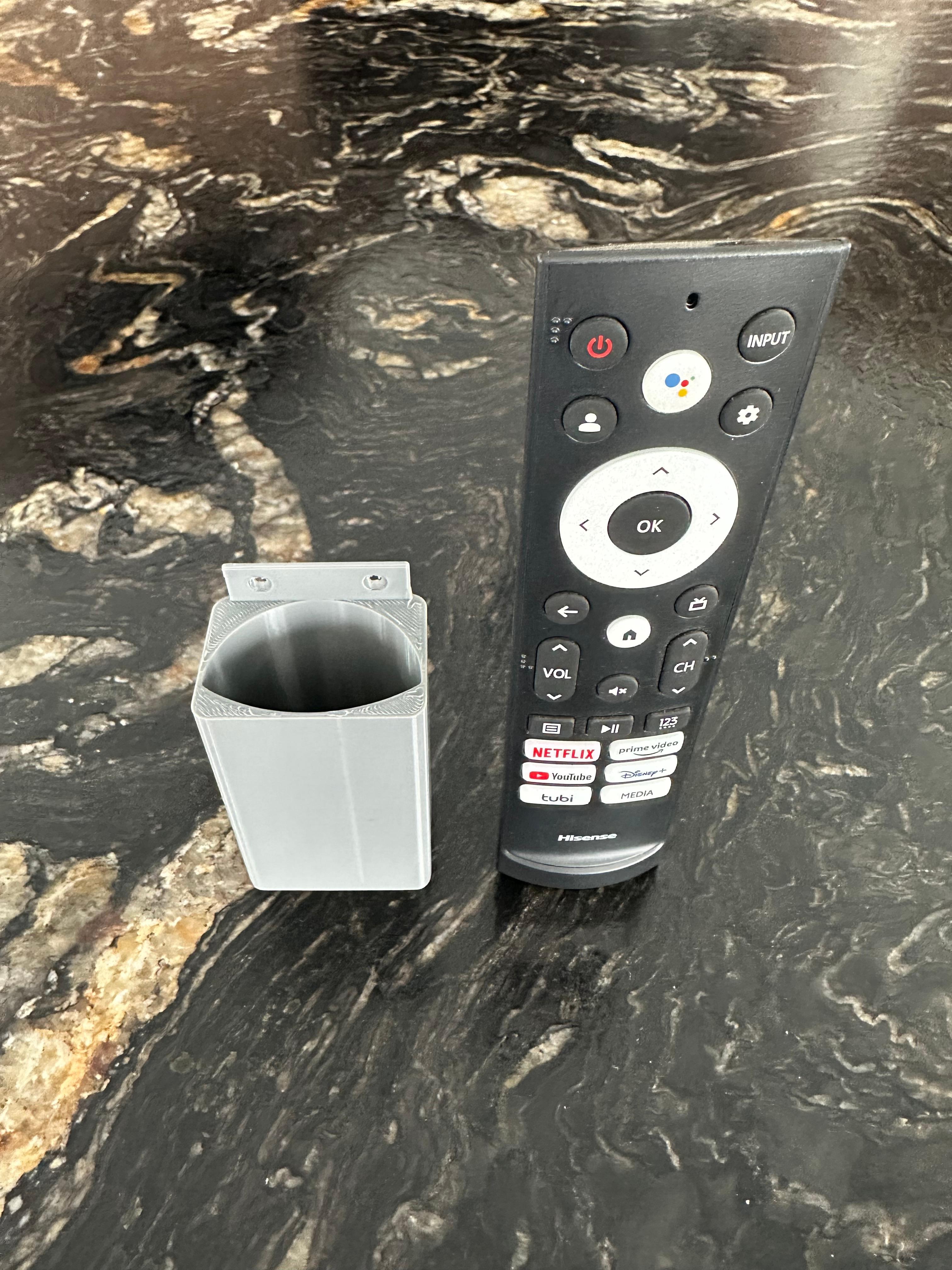 Wall mount for Hisense TV remote 3d model