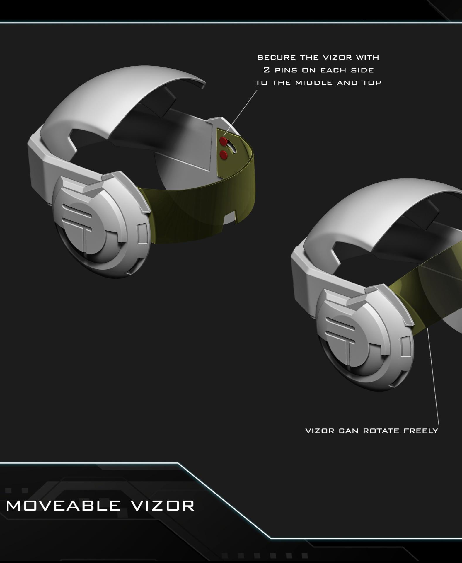 Sabine Wren biker helmet 3d model