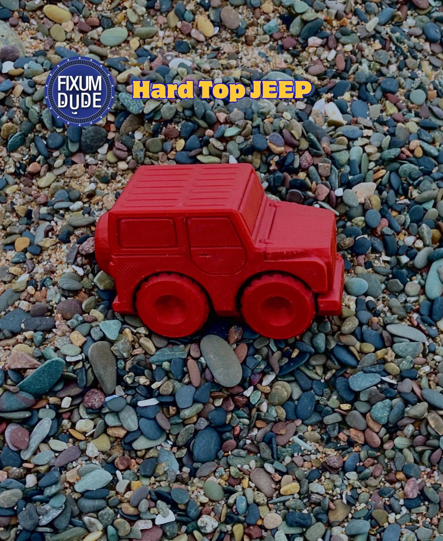 Fixum Dude Motors PIP Jeep Hardtop - Polymaker Metallic Red - 3d model