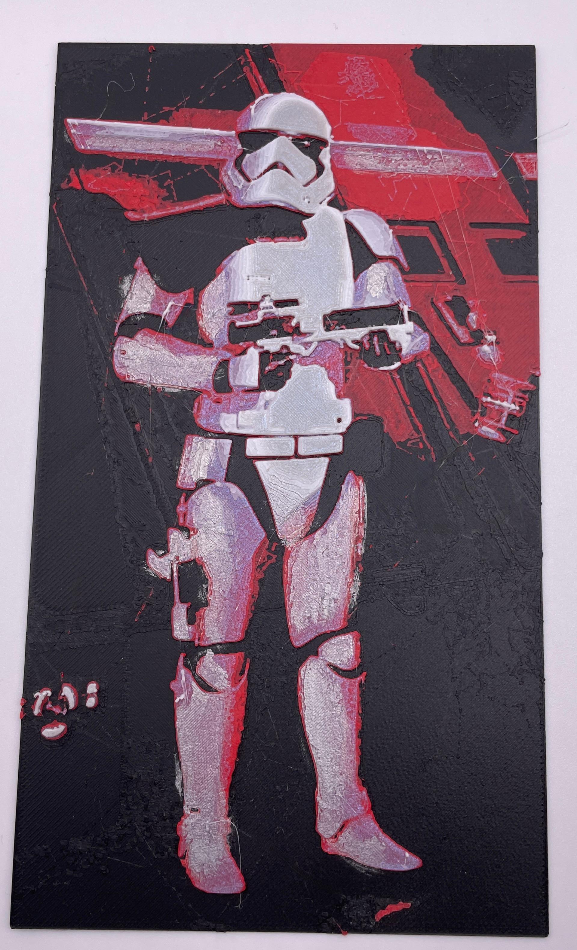 Star Wars First Order Stormtrooper Sergeant - HueForge 3d model