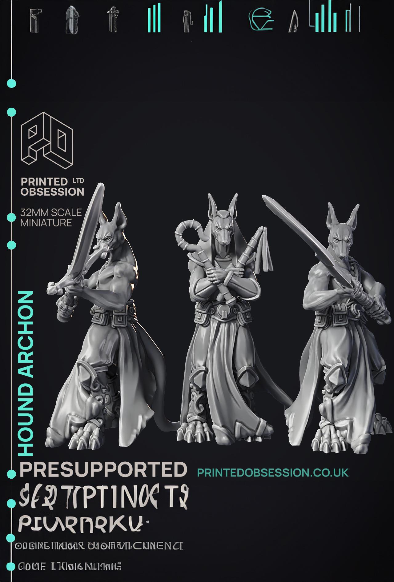 Hound Archon - Celestial - PRESUPPORTED - Heaven Hath no Fury - 32mm scale  3d model
