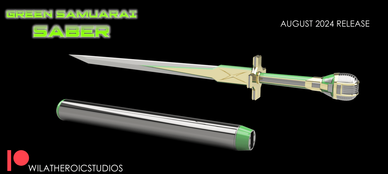 Green Samurai Saber 3d model