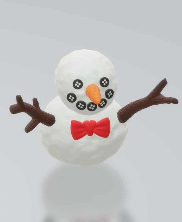 Small Snowman - Snowman - 3d model