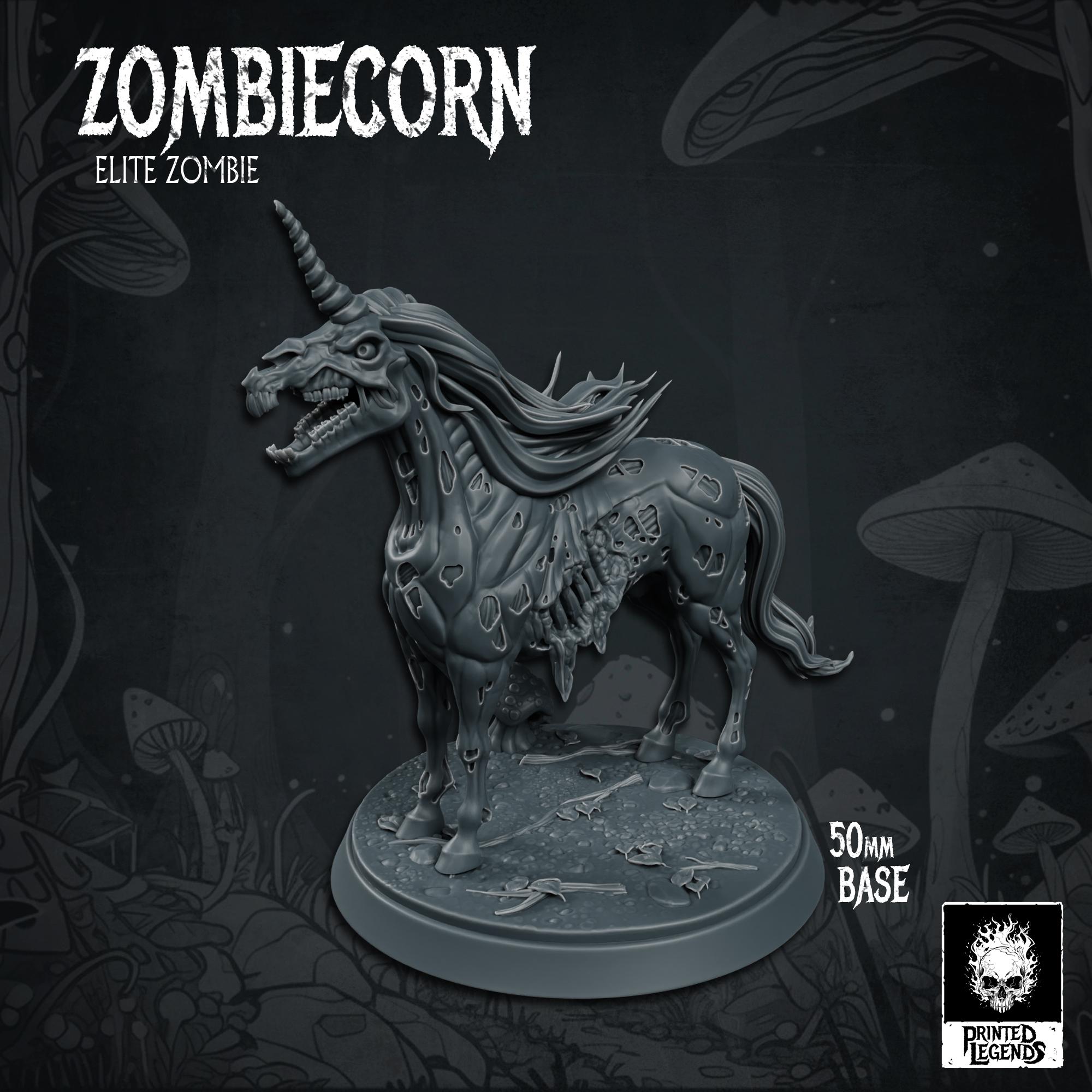 3x Zombiecorns (50mm Bases) 3d model