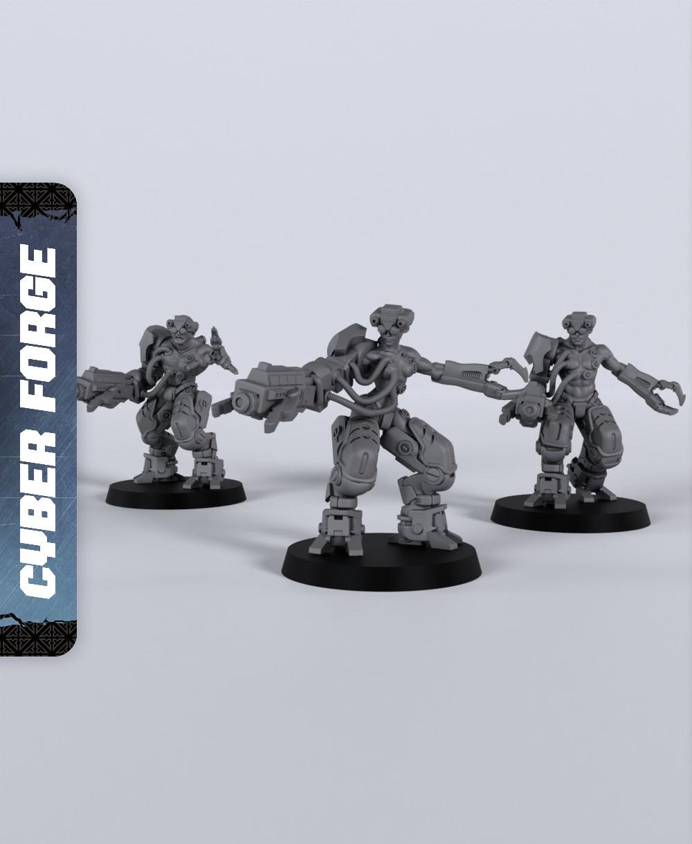 Prime Guards - With Free Cyberpunk Warhammer - 40k Sci-Fi Gift Ideas for RPG and Wargamers 3d model
