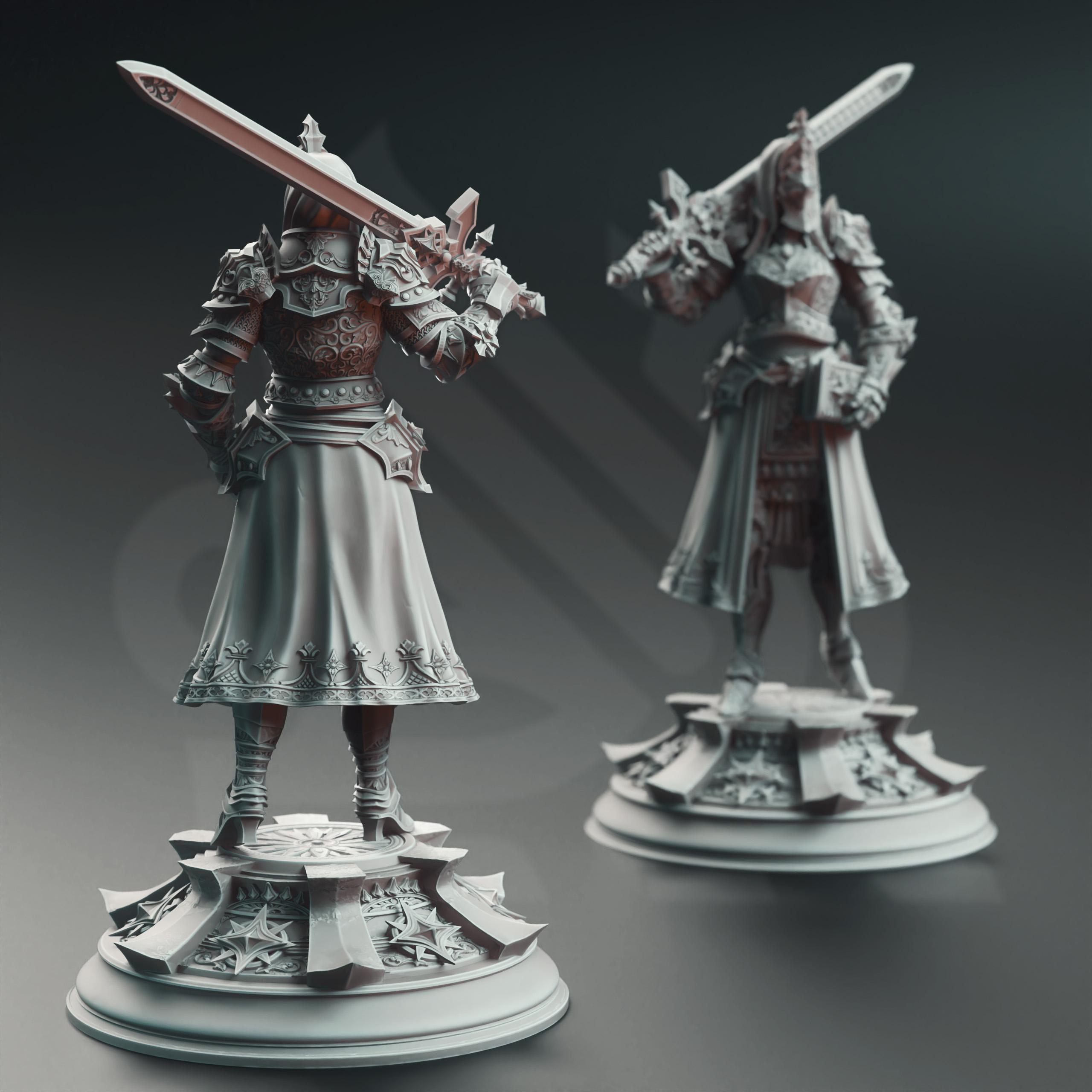 Inquisitor Knight - Johanna Saffron the Pious 3d model