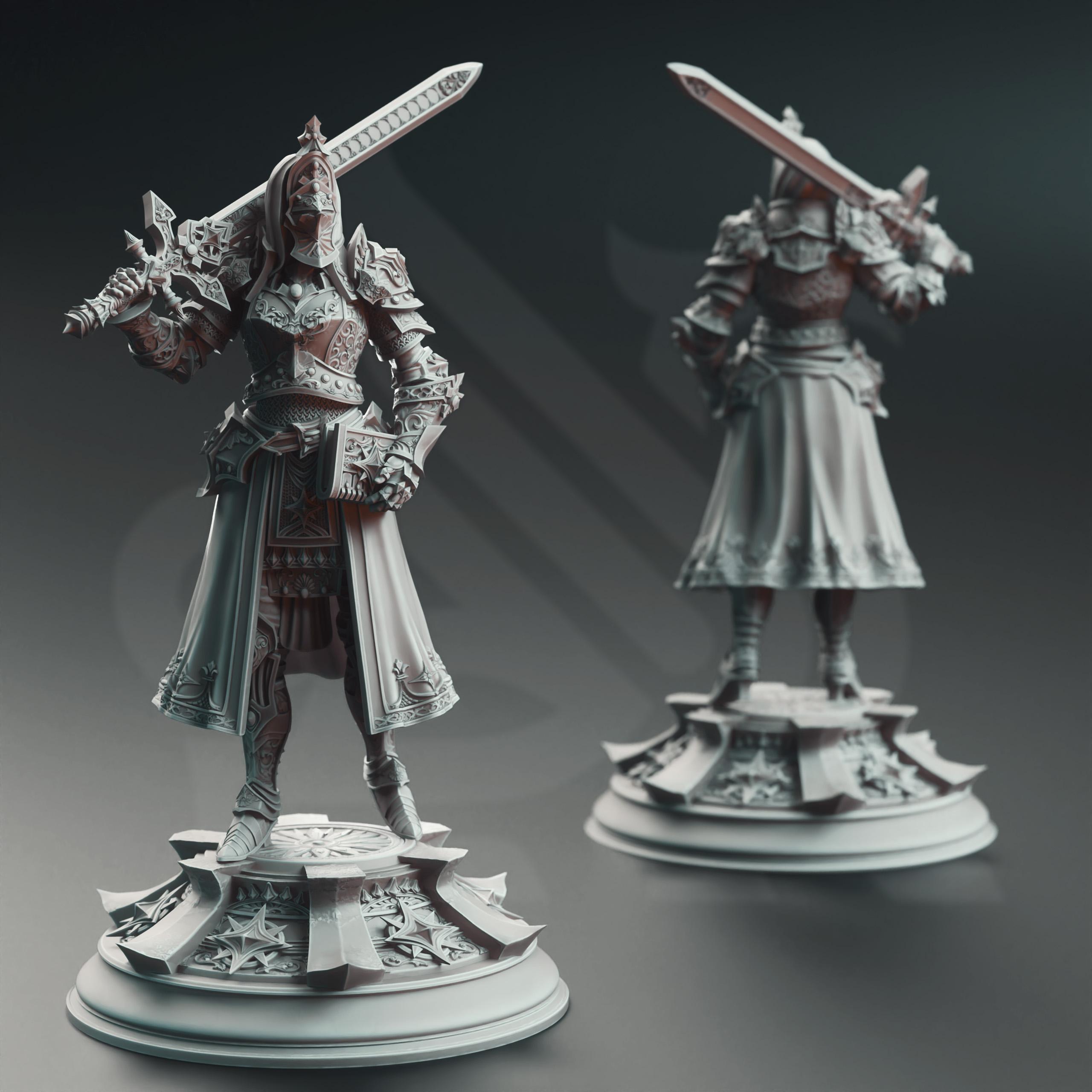Inquisitor Knight - Johanna Saffron the Pious 3d model