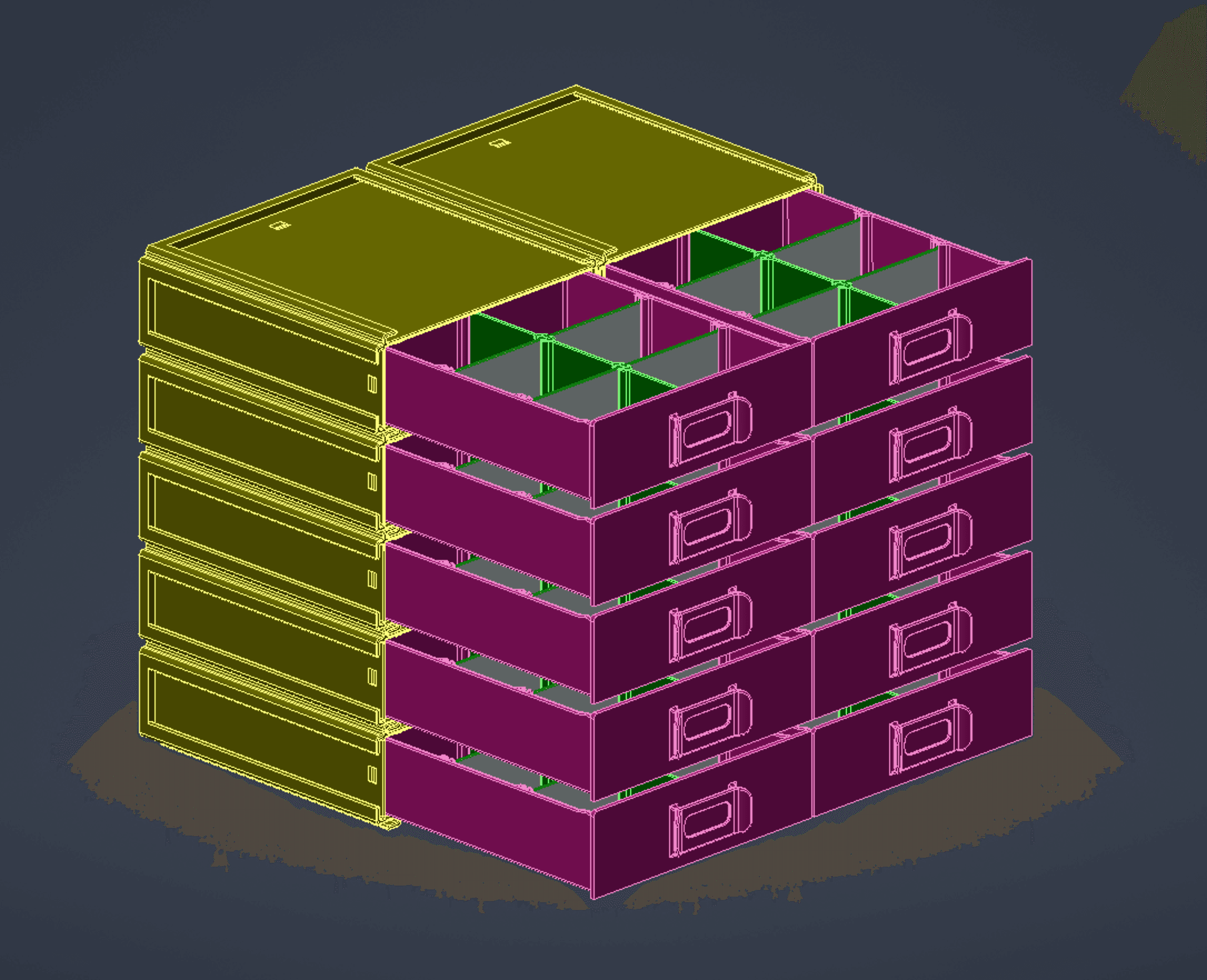modular toolbox 3d model