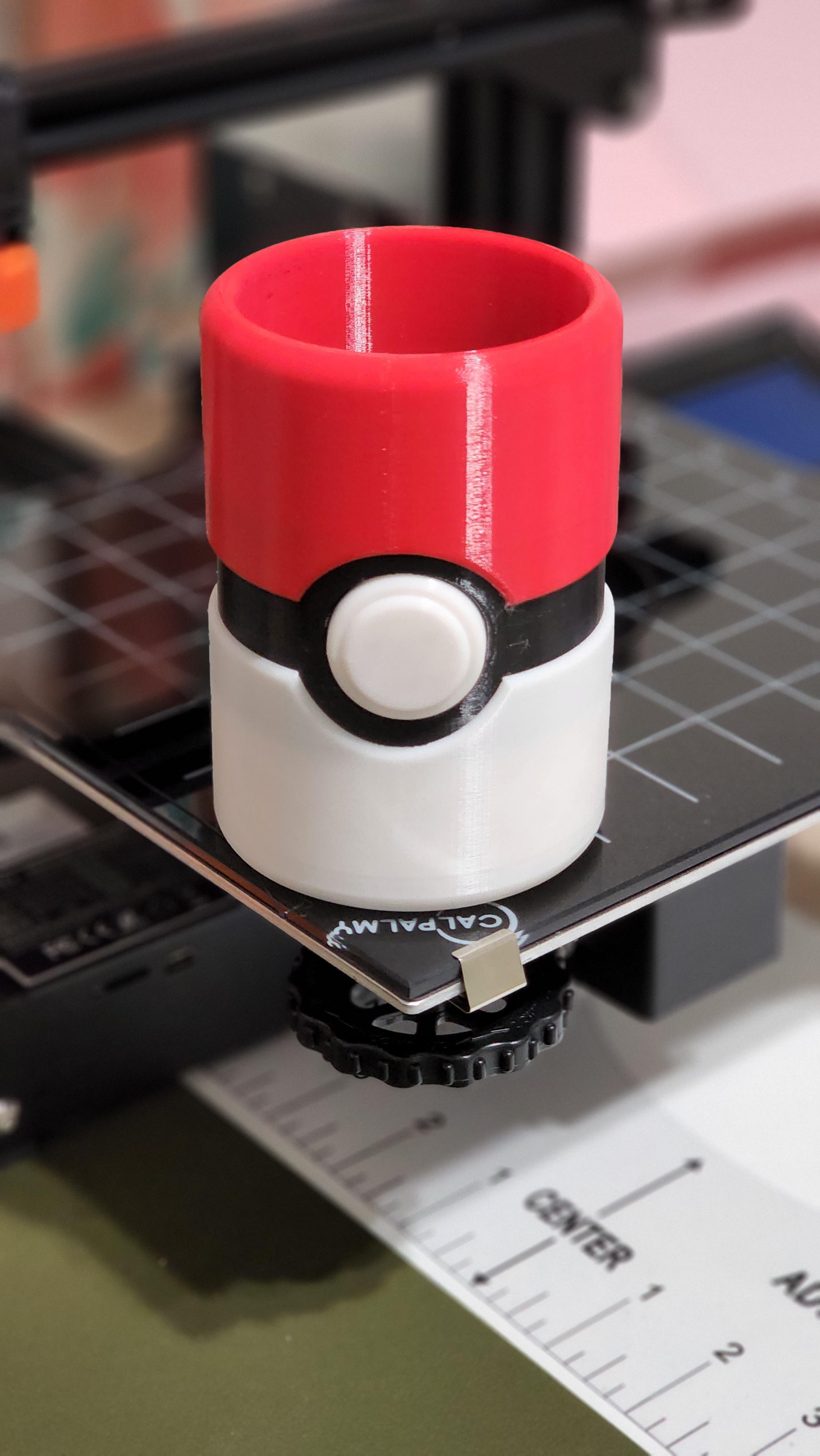 Pokeball Can Coozie  - Awesome Print

.6 Nozzle 
.2 layer height

3hr each print color 👍👍 - 3d model