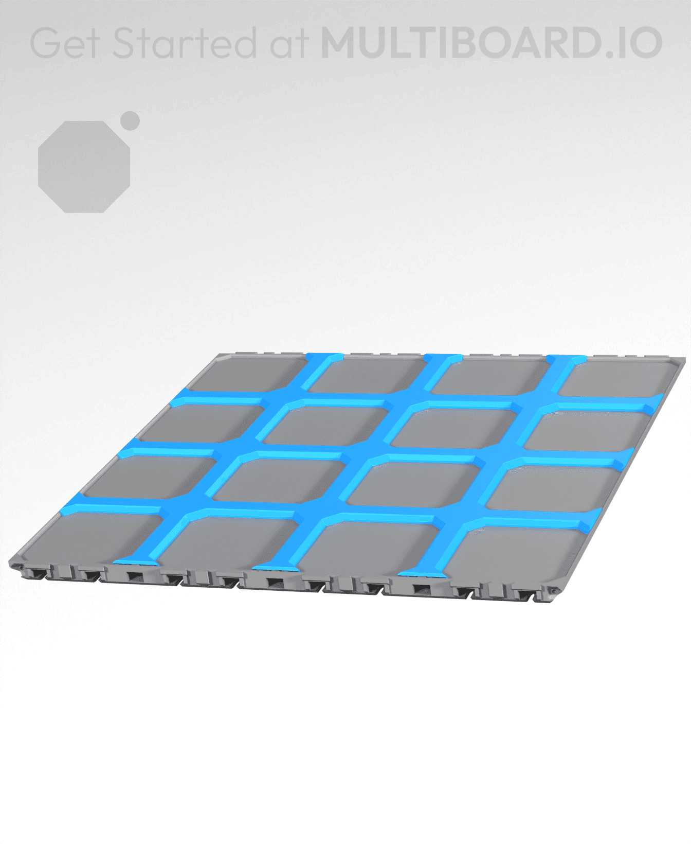 4x4 - Multibin Insert Panel - Surface Adapter 3d model