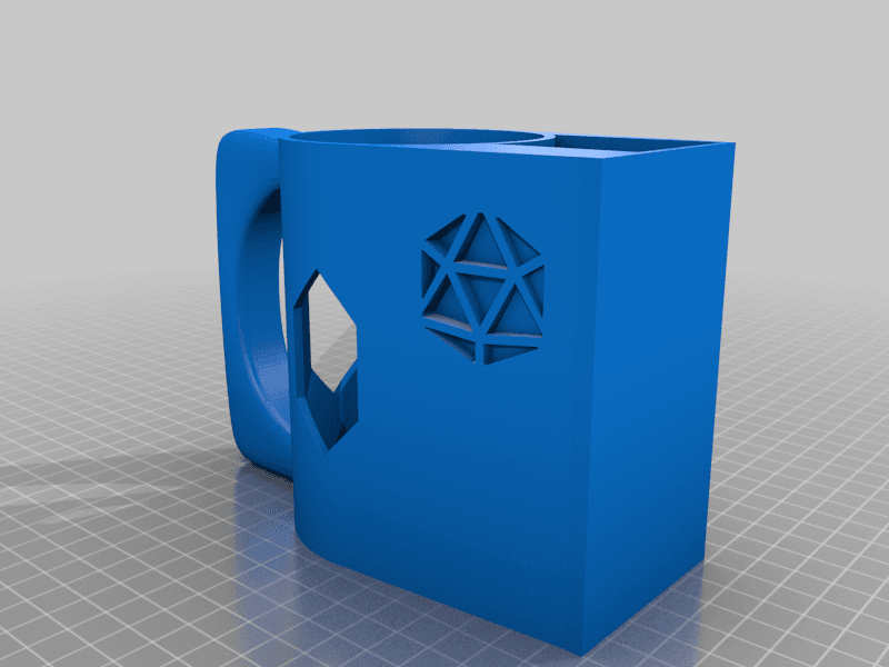 D.I.C.E Tower - Dice Integrated Can Enchantment Tower - Dice Tower Can Holder - Print In Place 3d model