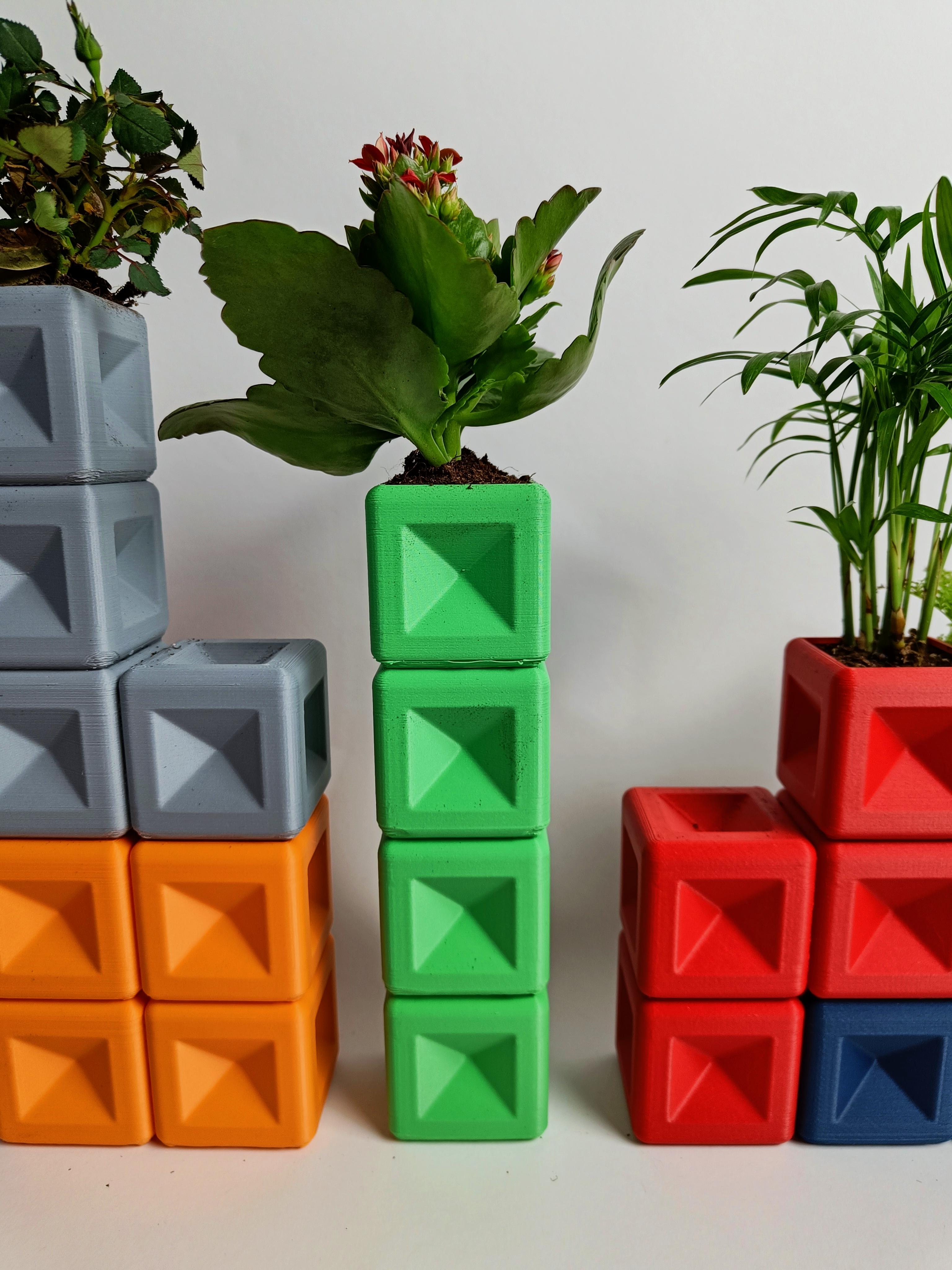 Tetris I Planter 3d model