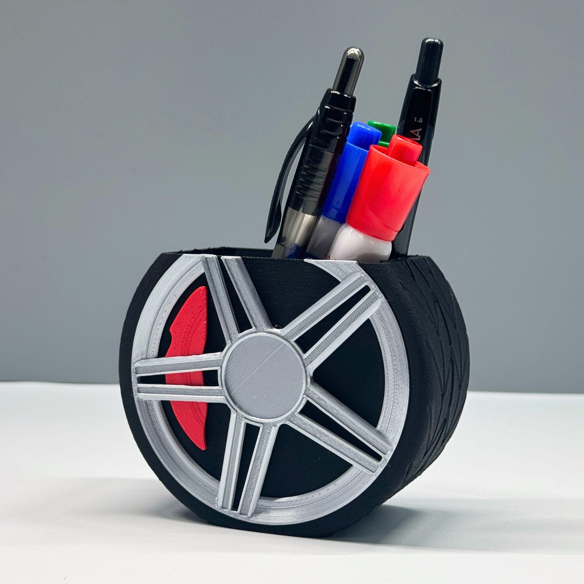 3D Printable Car Wheel Desktop Accessory 3d model