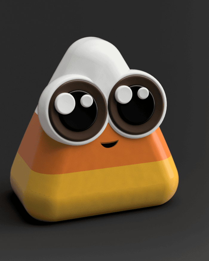 Cute Candy Corn - Print in place 3d model