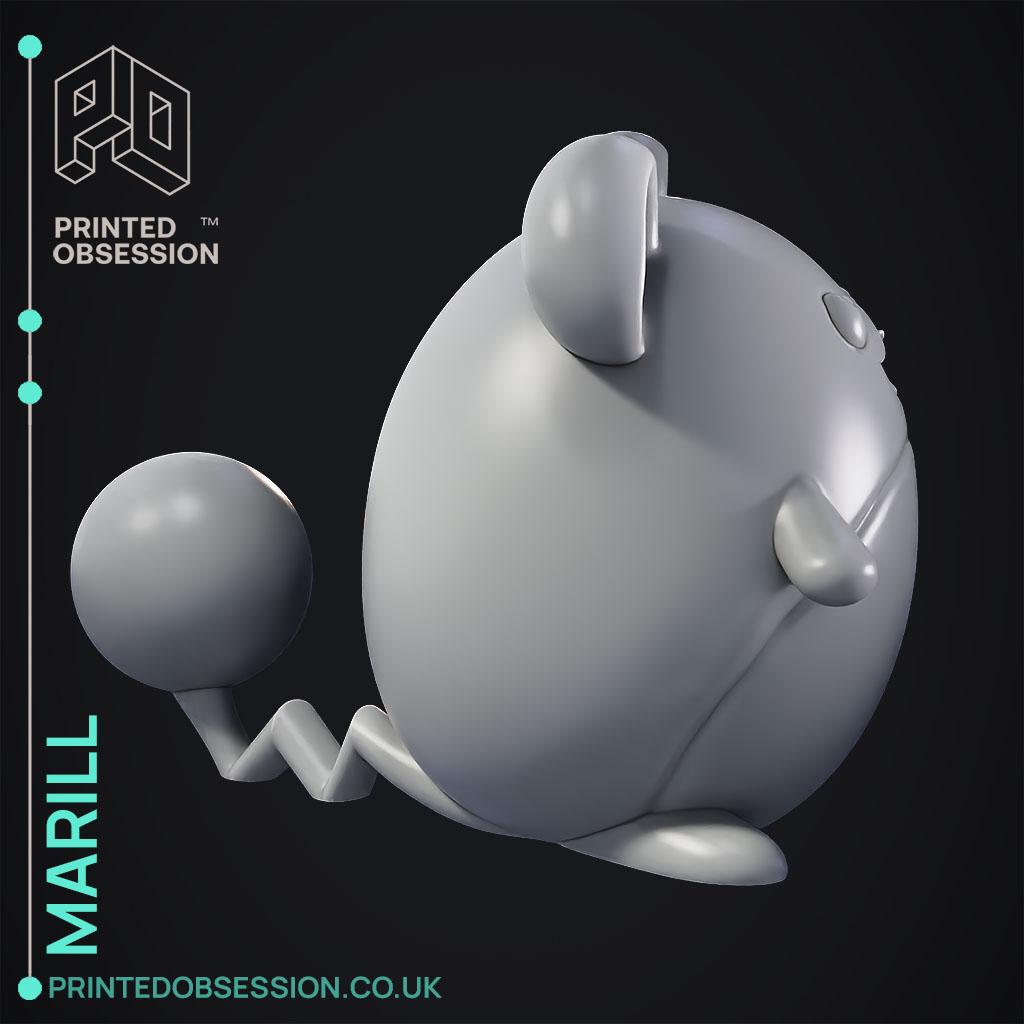 Marill - Pokemon - Fan Art 3d model