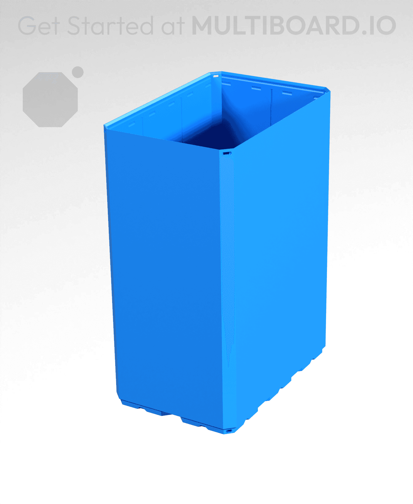 2x3x4 - Simple Walls - Multibin Shell 3d model