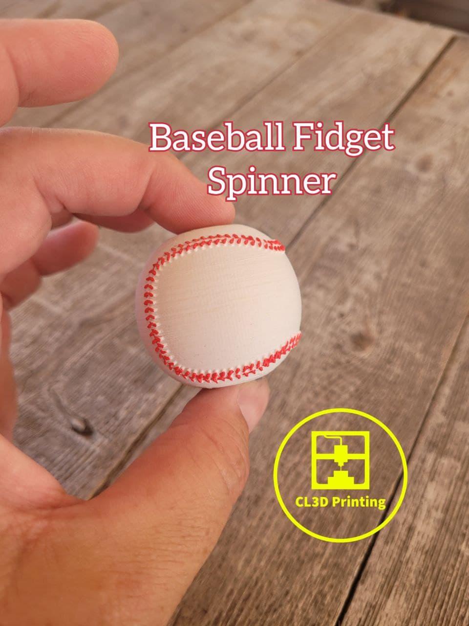 Baseball Fidget Spinner 3d model