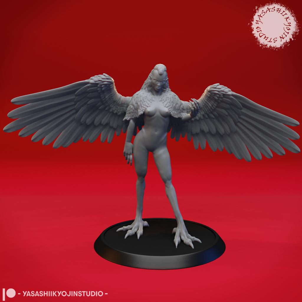 Harpy - Tabletop Miniature 3d model