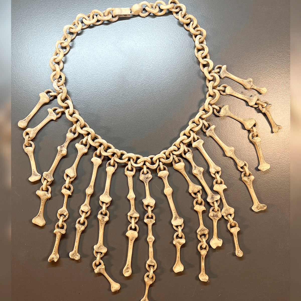 Bone Necklace: Halloween Accessory for Necromancer 3d model