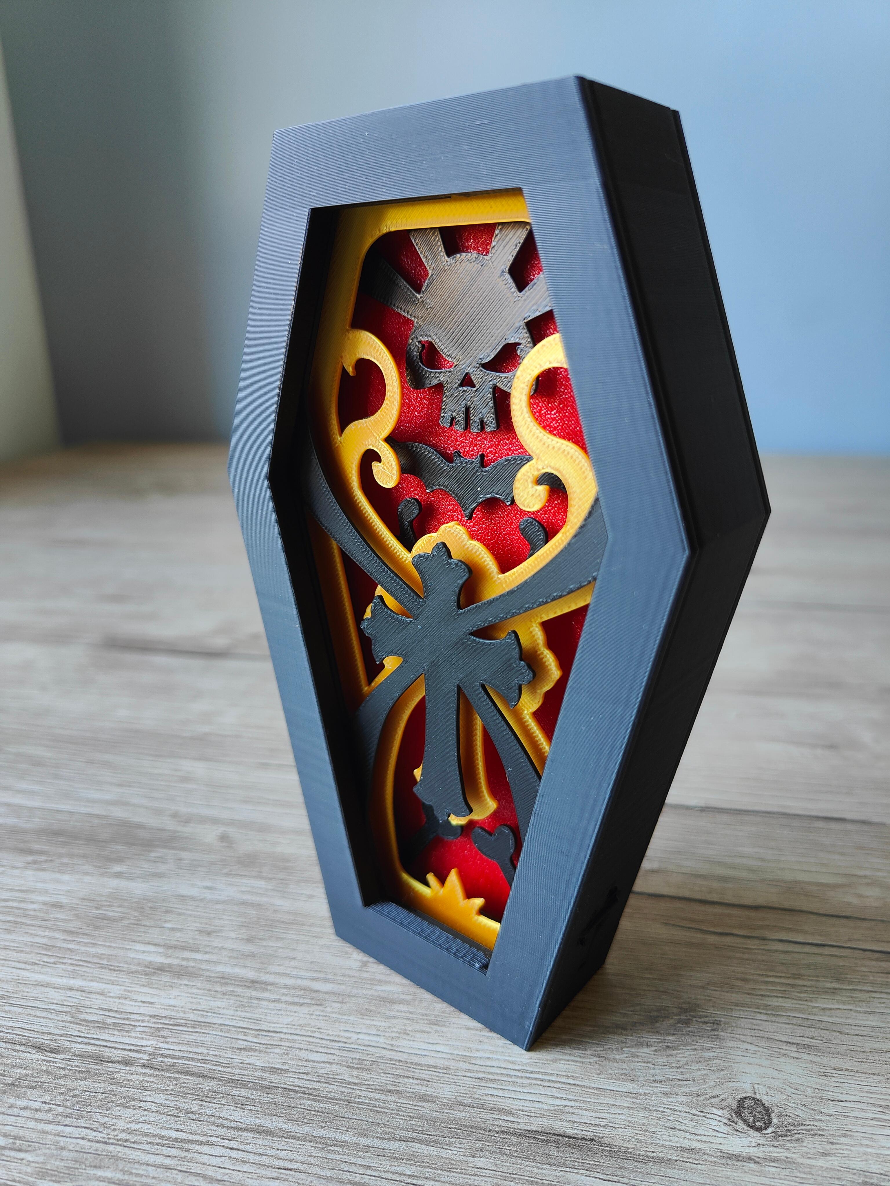 Skull Coffin Box  by TheCraftyMaker 3d model