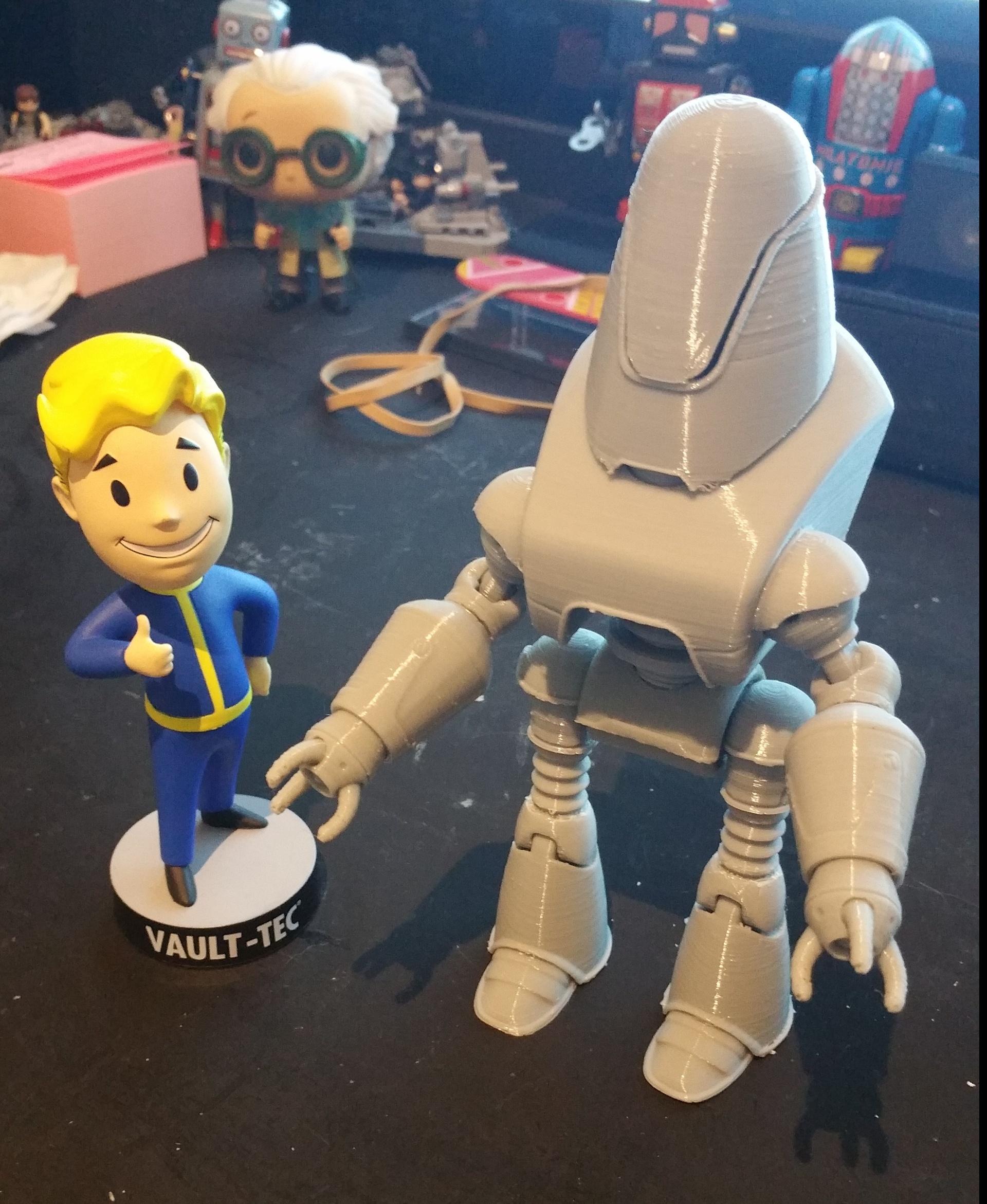 Fallout 4 inspried Protectron Posable Action Figure 3d model