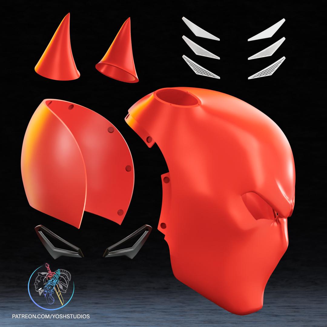 Super Bat Helmet 3D Printer File STL 3d model