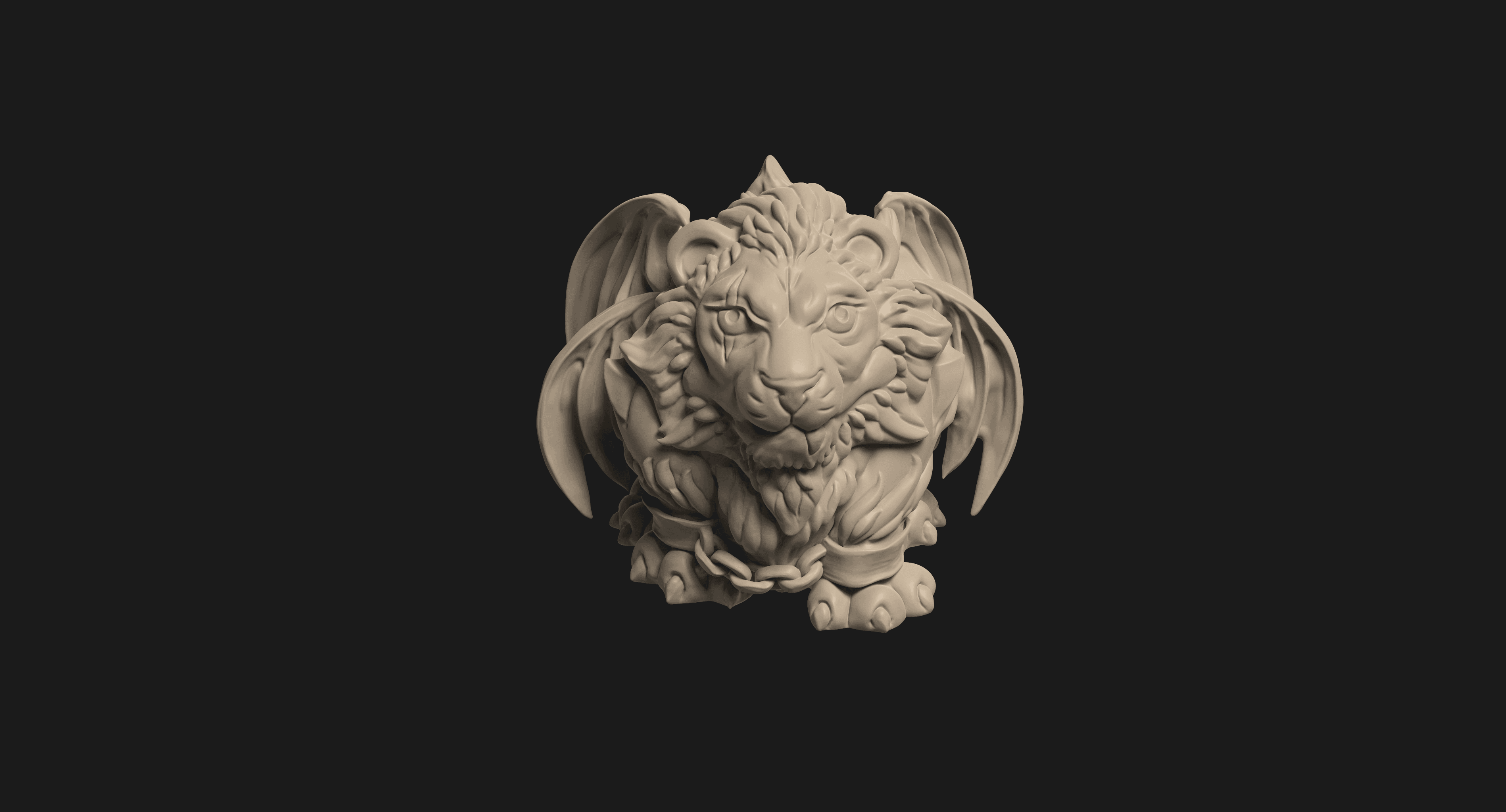 Winged Lion - Soul of Vlad Creature Collection 3d model
