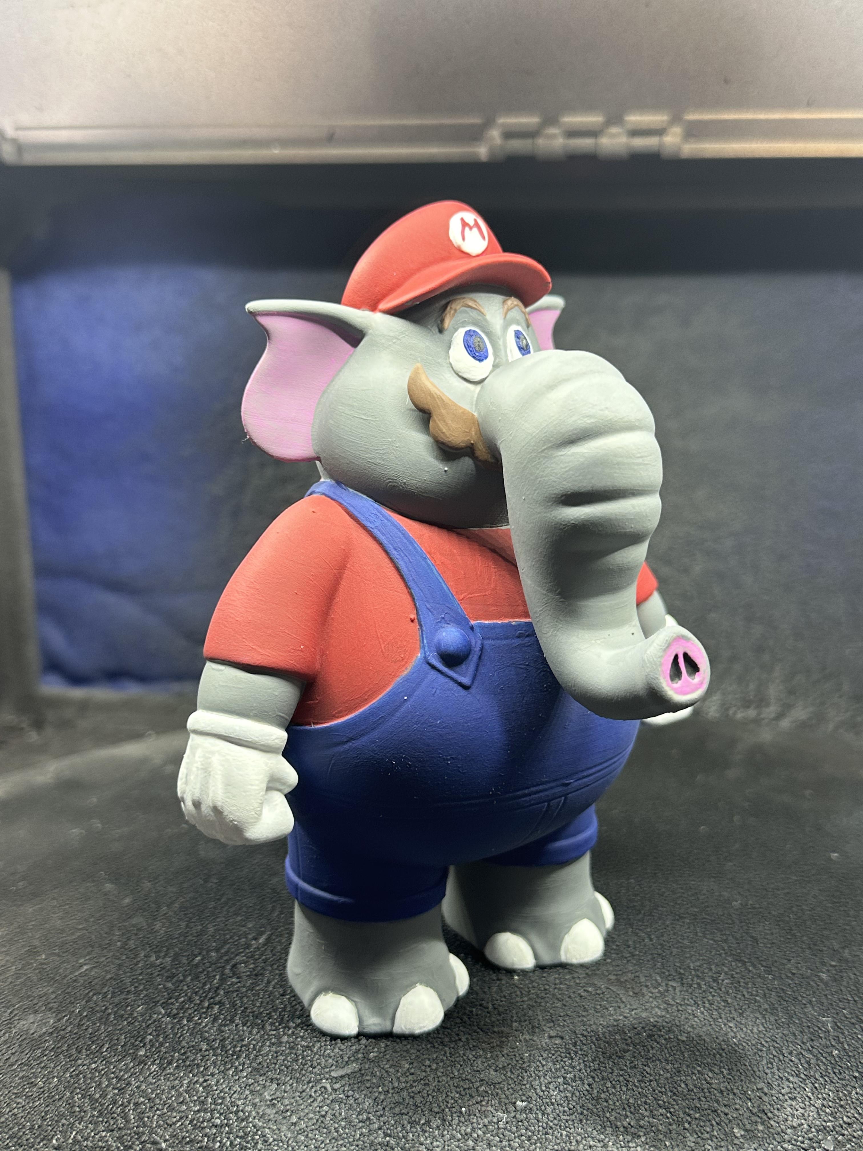 Mario Elephant (Pre Supported) 3d model