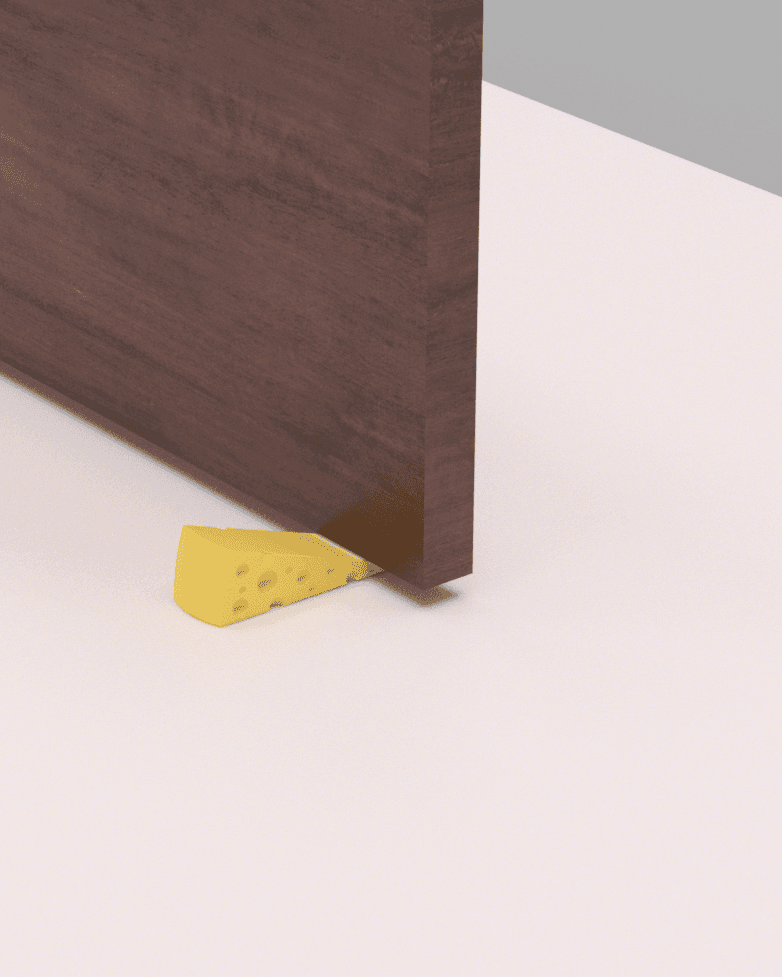 Door Stopper cheese 3d model