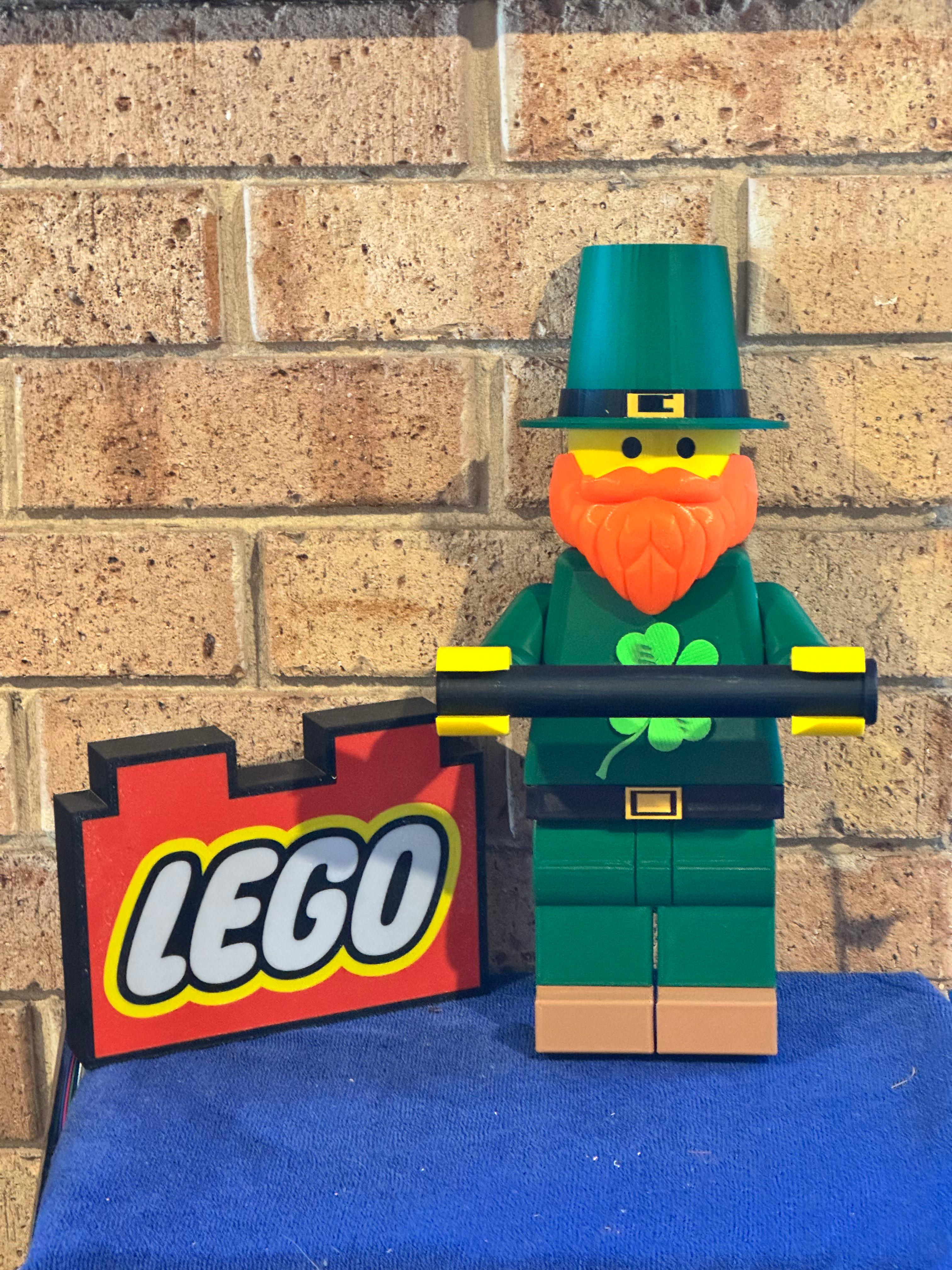 Irish Lego Man St Paddy's DAy 3d model