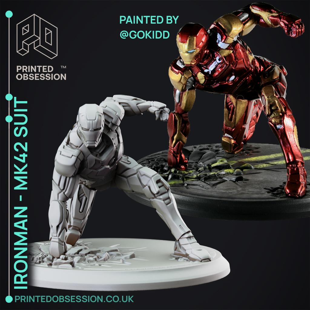 Iron Man - Mk 42 Suit Hero Landing - Marvel - 3D model by